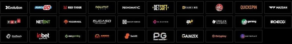 Palmslots Casino fournisseurs